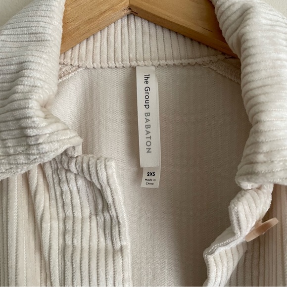 Aritzia The Group by Babaton Graydon Corduroy Shirt Jacket in Birch - Picture 3 of 13